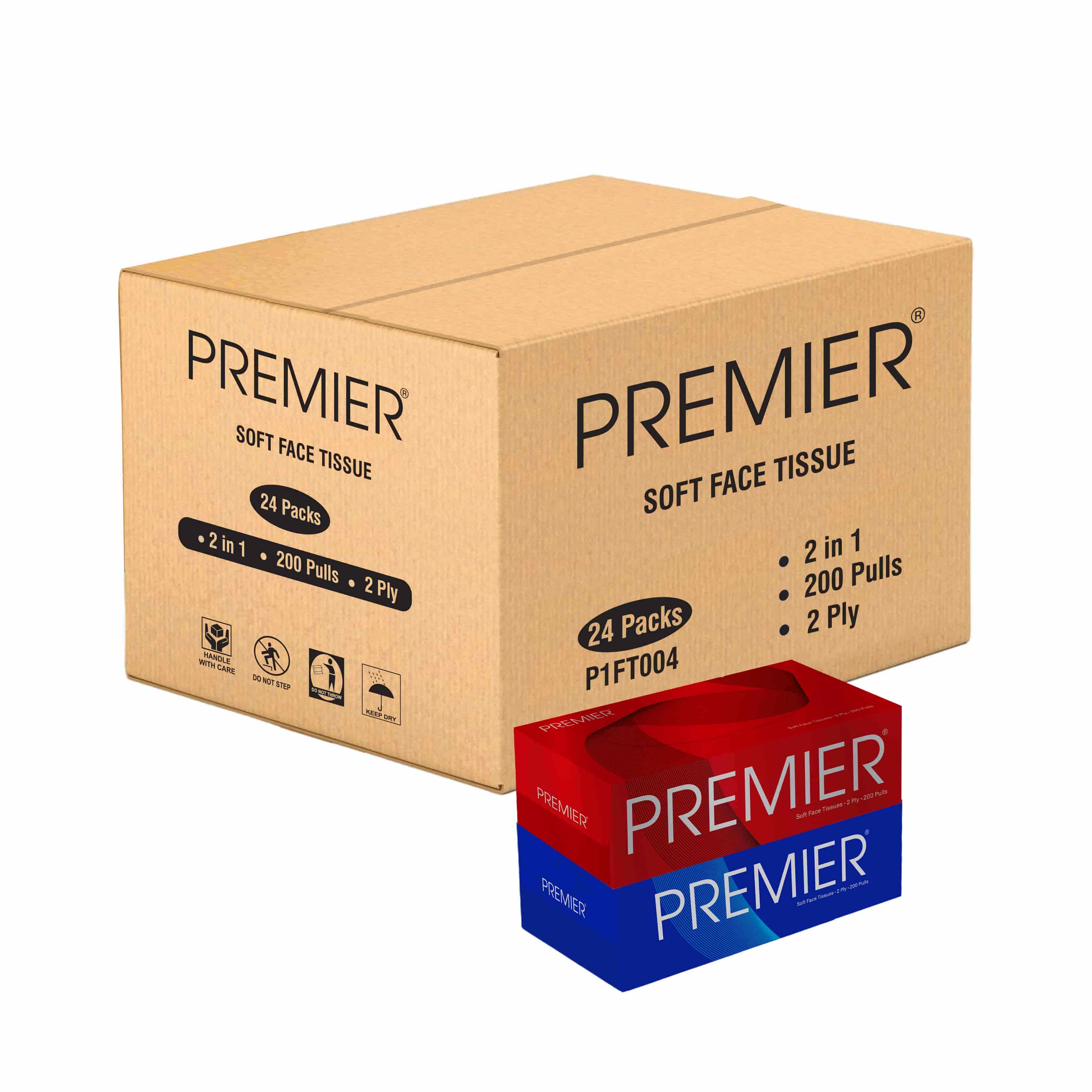 Premier Tissue Paper Box 200s 2 x 1